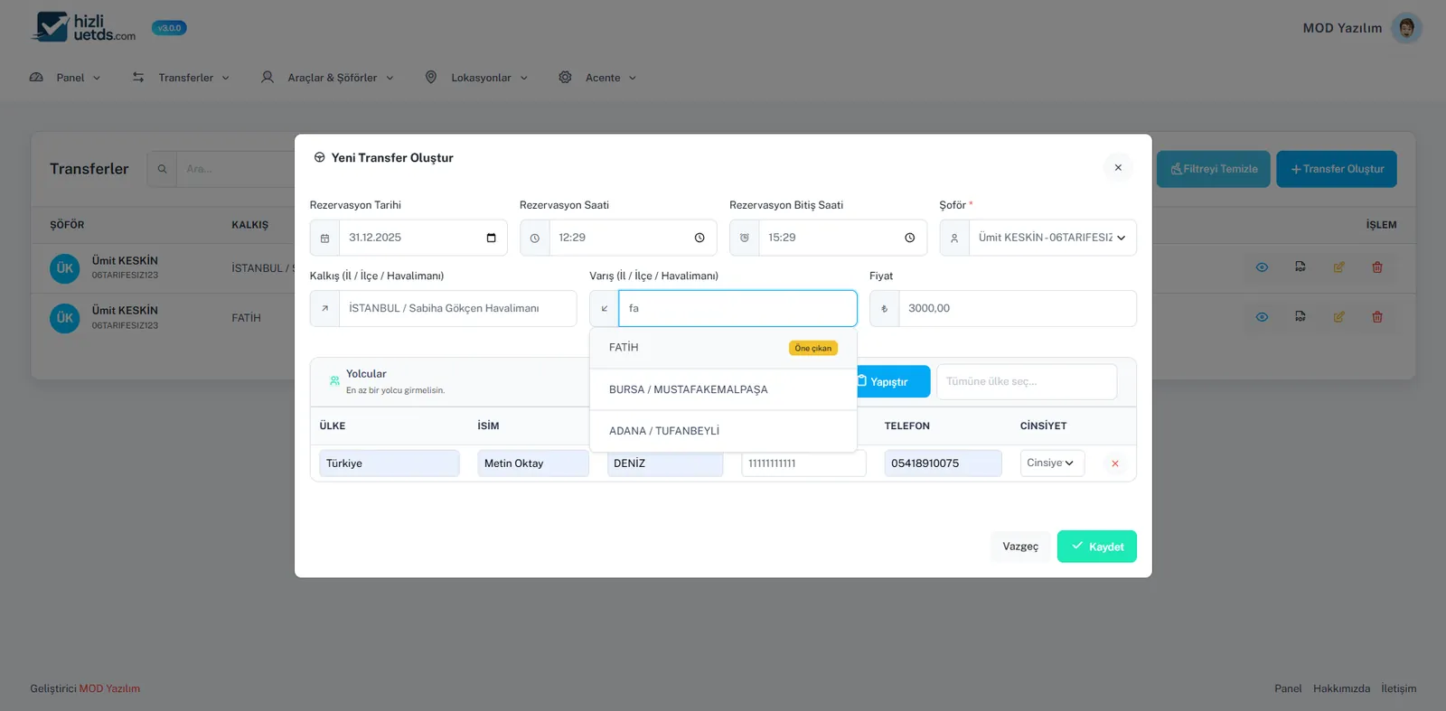U-ETDS Web Yönetim Paneli