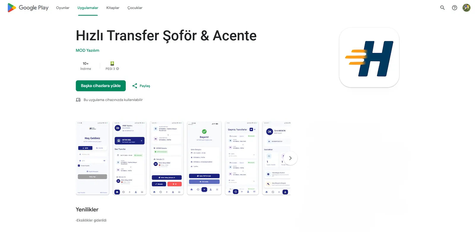U-ETDS Mobil Uygulama